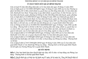 Quyết định 02/2011/QĐ-UBND Quy chế hoạt động phòng Lao động -thương binh, xã hội