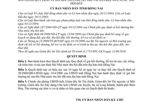 Quyết định 13/2011/QĐ-UBND giá bồi thường, hỗ trợ tài sản khi nhà nước