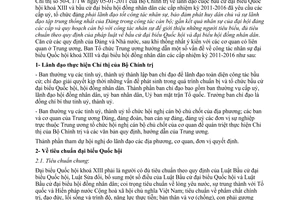 Hướng dẫn 01-HD/BTCTW về công tác nhân sự đại biểu Quốc hội khoá XIII và đại biể