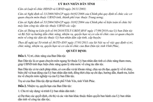 Quyết định 11/2011/QĐ-UBND nhiệm vụ quyền hạn cơ cấu Ban Dân tộc Vĩnh Phúc