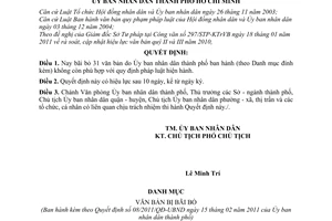 Quyết định 08/2011/QĐ-UBND bãi bỏ văn bản