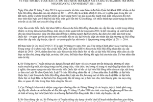 Chỉ thị 02/CT-UBND 2011 bầu cử đại biểu quốc hội và hội đồng nhân dân An Giang