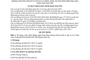 Quyết định 07/2011/QĐ-UBND số lượng chức danh mức phụ cấp người hoạt động không