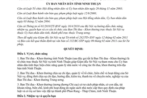 Quyết định 05/2011/QĐ-UBND chức năng nhiệm vụ quyền hạn cơ cấu Ban Thi đua