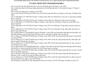 Quyết định 05/2011/QĐ-UBND sửa đổi lập quản lý chi phí đầu tư xây