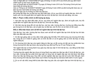 Thông tư 08/2011/TT-BGDĐT điều kiện, hồ sơ, quy trình mở ngành đào tạo