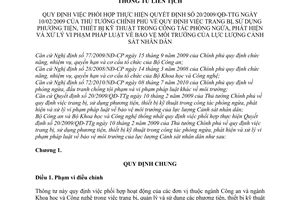 Thông tư liên tịch 01/2011/TTLT-BCA-BKHCN phối hợp thực hiện