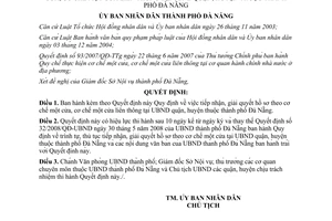 Quyết định 08/2011/QĐ-UBND tiếp nhận, giải quyết hồ sơ theo cơ chế một cửa