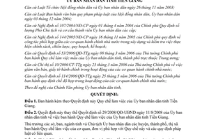 Quyết định 06/2011/QĐ-UBND Quy chế làm việc của Ủy ban nhân dân tỉnh Tiền Giang