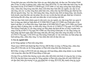 Chỉ thị 05/2011/CT-UBND các biện pháp bảo vệ phòng cháy chữa cháy rừng  Long An