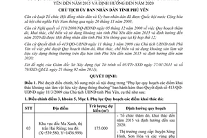 Quyết định 307/QĐ-UBND năm 2011 duyệt bổ sung điểm quy hoạch thăm dò khai thác