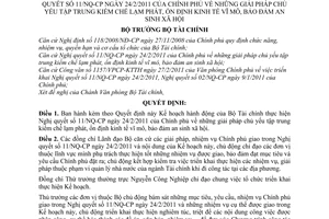 Quyết định 527/QĐ-BTC kế hoạch hành động Bộ Tài chính