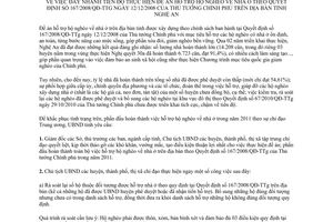 Chỉ thị 09/CT-UBND 2011 Đề án hỗ trợ hộ nghèo về nhà ở 167/2008/QĐ-TTg Nghệ An