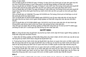 Quyết định 25/2011/QĐ-UBND công bố bộ thủ tục hành chính cấp tỉnh