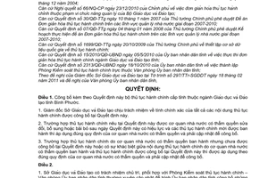 Quyết định 19/2011/QĐ-UBND công bố bộ thủ tục hành chính cấp tỉnh