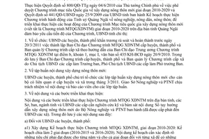 Chỉ thị 09/CT-UBND khẩn trương thực hiện các nội dung thuộc Chương trình