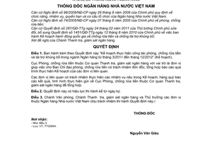 Quyết định 378/QĐ-NHNN Kế hoạch thực hiện công tác phòng, chống rửa