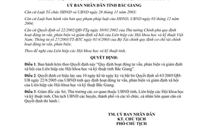 Quyết định 75/2011/QĐ-UBND hoạt động tư vấn phản biện giám định xã hội Bắc Giang