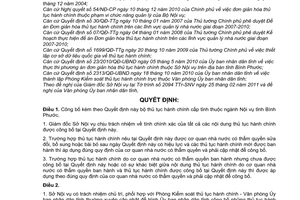 Quyết định 29/2011/QĐ-UBND công bố bộ thủ tục hành chính cấp tỉnh