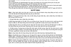 Quyết định 18/2011/QĐ-UBND  định mức đơn giá, chi phí ca xe vận tải khách công