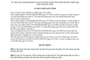 Quyết định 03/2011/QĐ-UBND Bộ đơn giá quan trắc phân tích môi trường