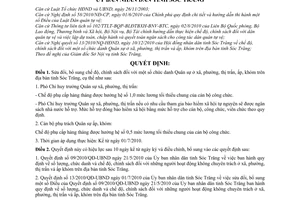 Quyết định 09/2011/QĐ-UBND sửa đổi chế độ, chính sách chức danh Quân sự