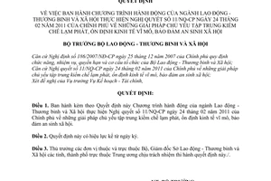 Quyết định 278/QĐ-LĐTBXH giải pháp chủ yếu tập trung kiềm chế lạm phát