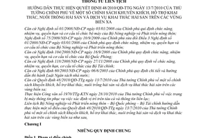 Thông tư liên tịch 11/2011/TTLT-BNN-BQP-BTC hướng dẫn chính sách khuyến khích