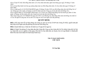 Quyết định 19/2011/QĐ-UBND bổ sung mức hỗ trợ hàng tháng cho Công an viên xã