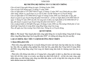 Quyết định 357/QĐ-BTTTT phê duyệt Quy hoạch phát triển công nghệ thông