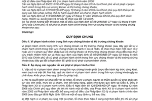 Thông tư 37/2011/TT-BTC hướng dẫn Nghị định 85/2010/NĐ-CP xử phạt vi phạm