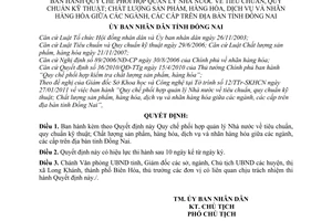 Quyết định 21/2011/QĐ-UBND Quy chế phối hợp quản lý Nhà nước tiêu chuẩn