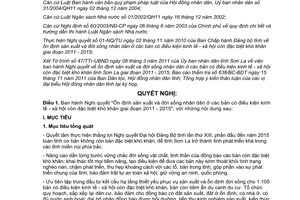 Nghị quyết 370/2011/NQ-HĐND đời sống các bản có điều kiện kinh tế khó khăn SơnLa