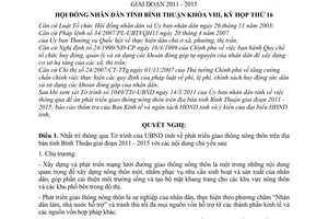 Nghị quyết 104/2011/NQ-HĐNĐ phát triển giao thông nông thôn