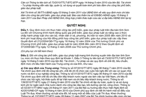 Nghị quyết 367/2011/NQ-HĐND công tác phổ biến giáo dục pháp luật tỉnh Sơn La