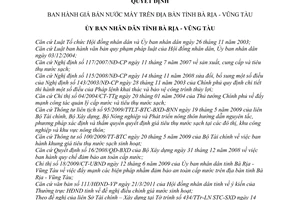 Quyết định 16/2011/QĐ-UBND  giá bán nước máy