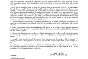 Công điện 1421/CĐ-BYT chủ động đối phó thời tiết nguy hiểm