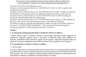 Circular No. 40/2011/TT-BTC amending and supplementing a number of articles of