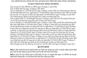 Quyết định 11/2011/QĐ-UBND danh mục hàng hóa, dịch vụ