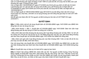 Quyết định 780/QĐ-UBND điều chỉnh nội dung Quyết định 203/QĐ-UBND