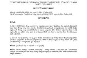 Quyết định 427/QĐ-TTg hỗ trợ kinh phí tổng điều tra hộ nghèo, cận nghèo