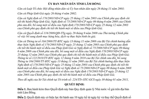 Quyết định 12/2011/QĐ-UBND về Quy định quản lý Nhà nước về giá Lâm Đồng