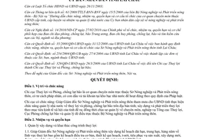 Quyết định 06/2011/QĐ-UBND chức năng cơ cấu tổ chức Chi cục Thuỷ lợi Phòng chống lụt Lai Châu