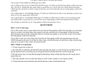 Quyết định 09/2011/QĐ-UBND chức năng cơ cấu tổ chức Chi cục Bảo vệ thực vật Lai Châu