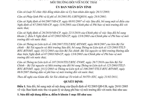 Quyết định 10/2011/QĐ-UBND quản lý sử dụng tiền phí bảo vệ môi trường Tây Ninh