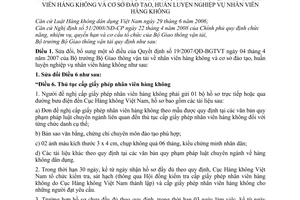 Thông tư 11/2011/TT-BGTVT sửa đổi Quyết định 19/2007/QĐ-BGTVT