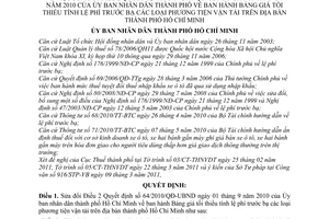 Quyết định 19/2011/QĐ-UBND sửa đổi Bảng giá tối thiểu tính lệ phí trước bạ
