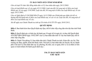 Quyết định 03/2011/QĐ-UBND tổ chức tiếp công dân trên địa bàn tỉnh Ninh Bình