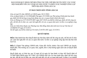 Quyết định 12/2011/QĐ-UBND chế độ công tác phí, chế độ chi tổ chức