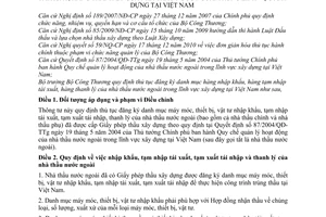 Thông tư 15/2011/TT-BCT thủ tục đăng ký danh mục máy móc, thiết bị